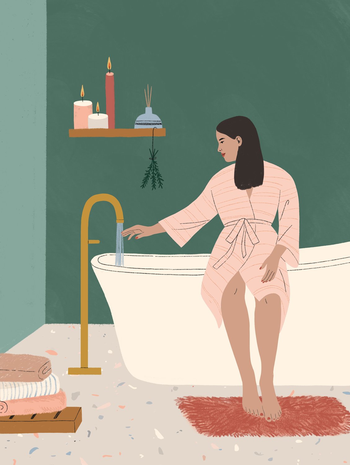 20 Ways To Make Your Space Cozy: Book a Spa Day—in Your Bathroom