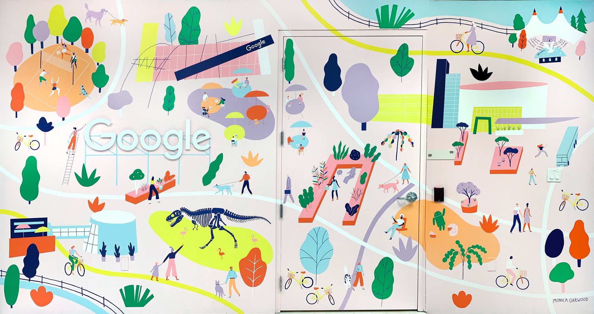 Google Merchandise Store Mural