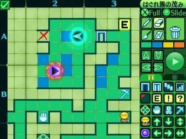 Using the stylus and the tool bar on the right side of the image, it is up to you to fill in the map of each dungeon as you explore it.