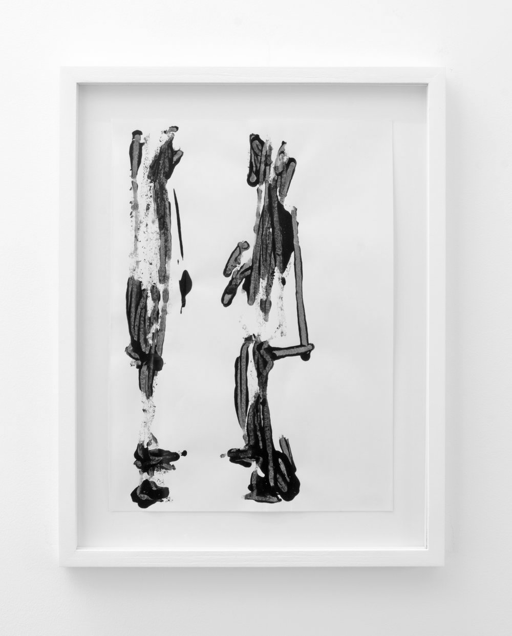 Stuart McKenzie Deo-Drawing (Portrait 20) , 2018 Printing ink on paper. 29.7 x 21 cm