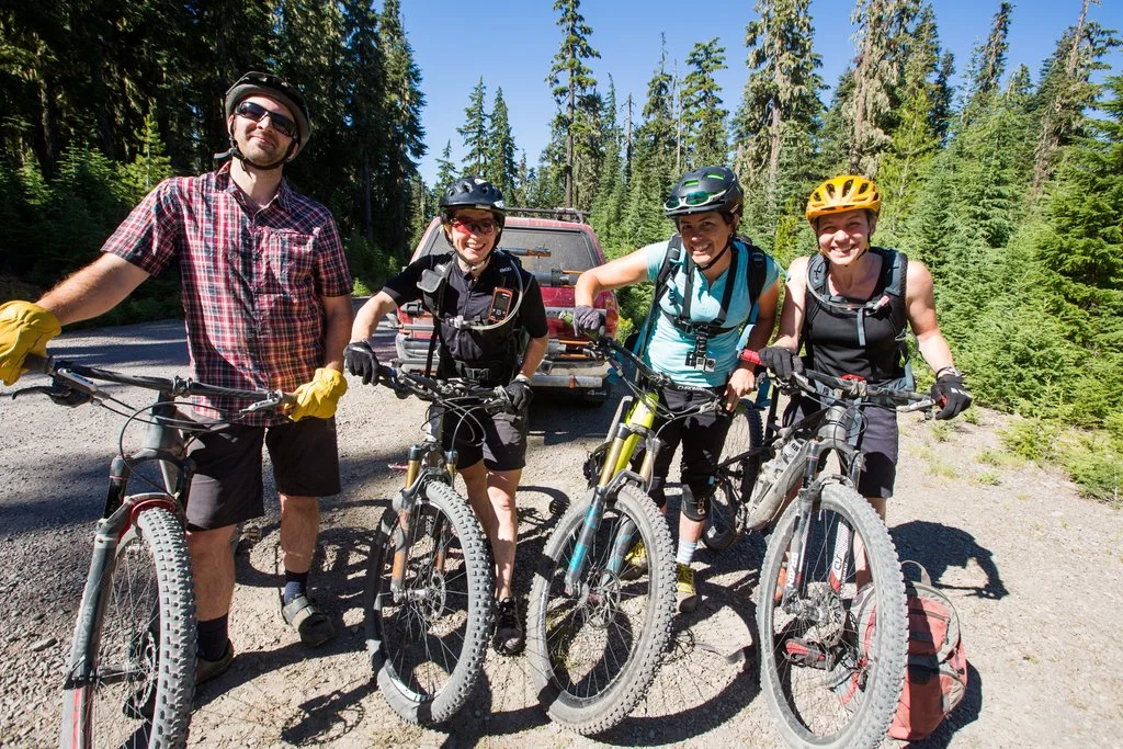 We all rode into Oakridge to celebrate the half way mark.