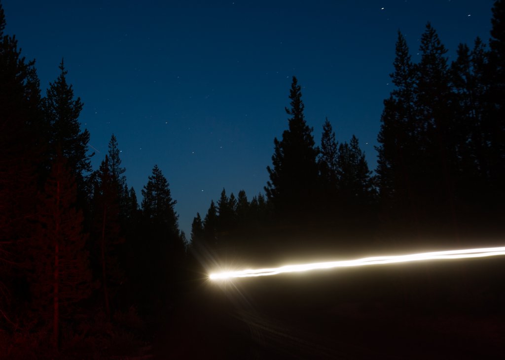 Lights were necessary for an 85 mile push on day 4.