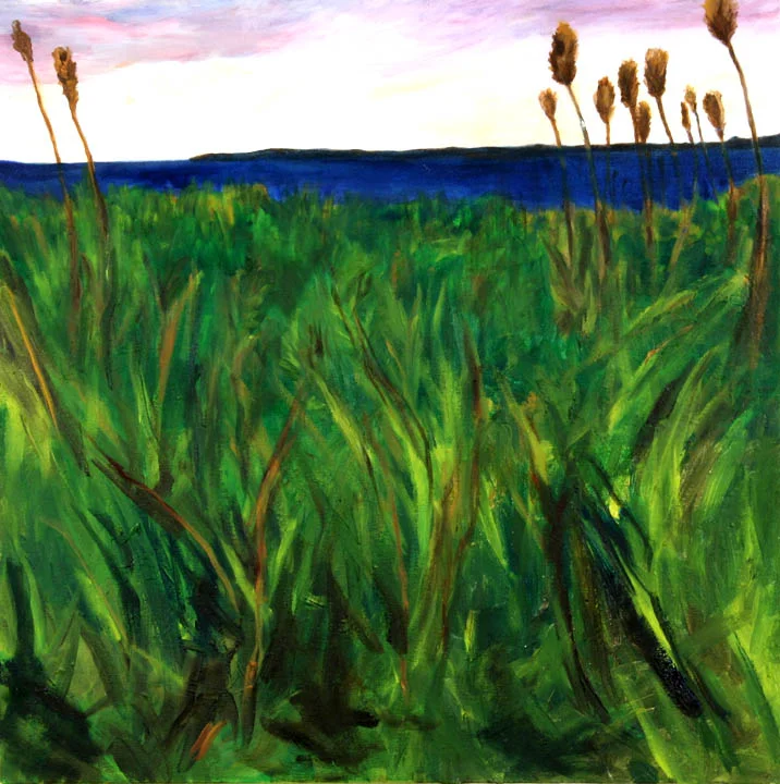 In the Weeds Oil on canvas 3' x 3.5'