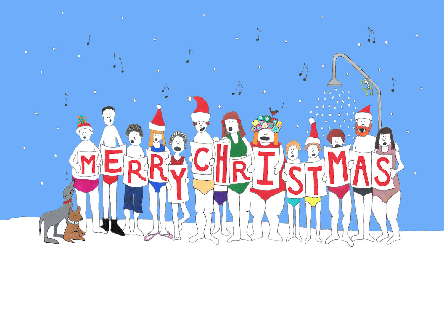 Swimmers Christmas Carol