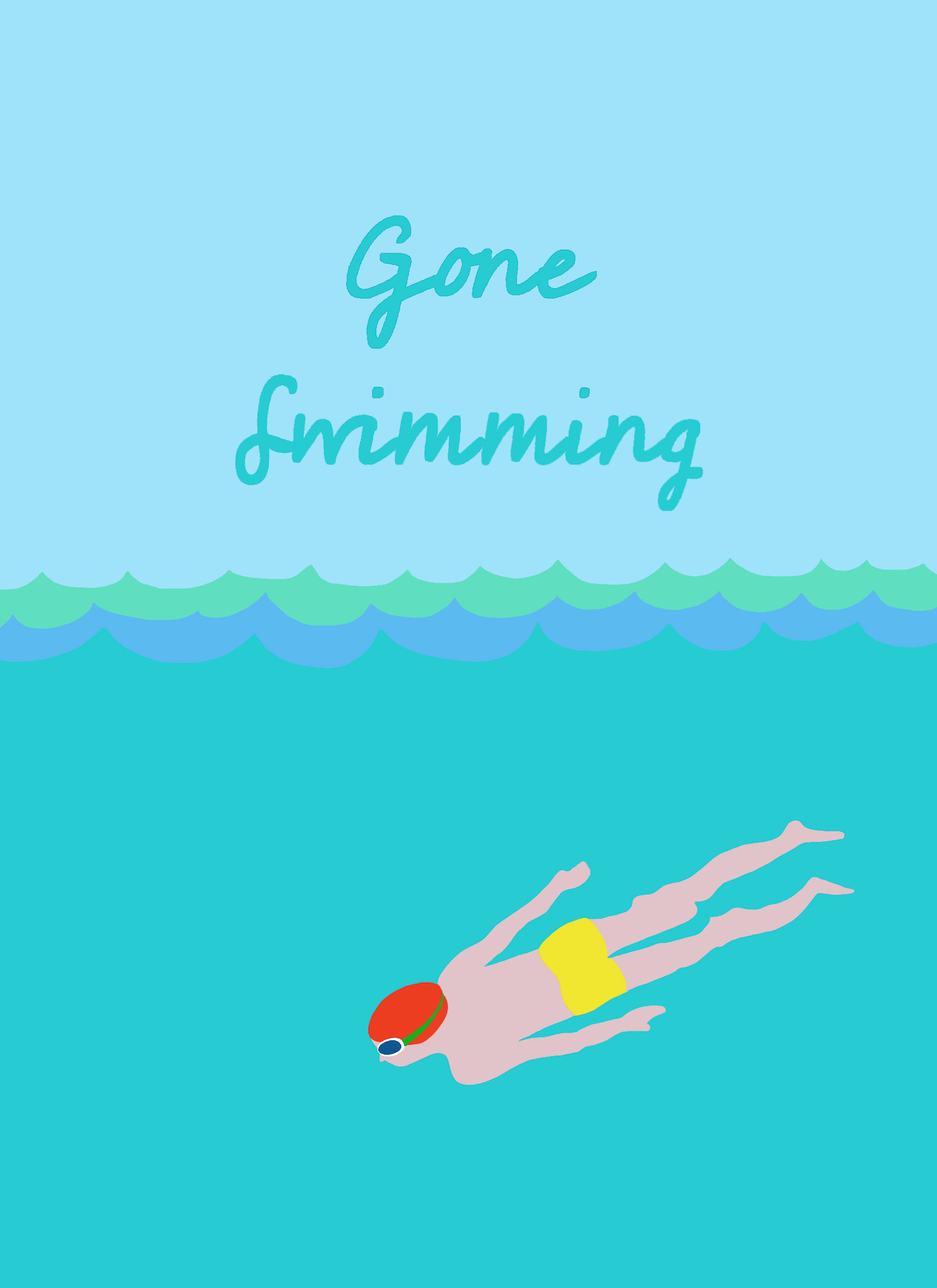 Gone Swimming Man