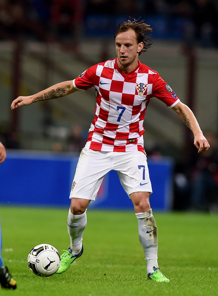 Ivan Rakitic was disappointing in the Croatian midfield. (Photo via Getty Images)