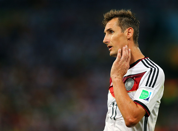 Incidentally, this isn't the first time Low has tried playing without a striker in a major tournament--Klose will testify. (Photo by AMA/Corbis via Getty Images)