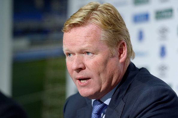 Ronald Koeman's first press conference as an Evertonian. (Photo by Tony McArdle/Everton FC via Getty Images)