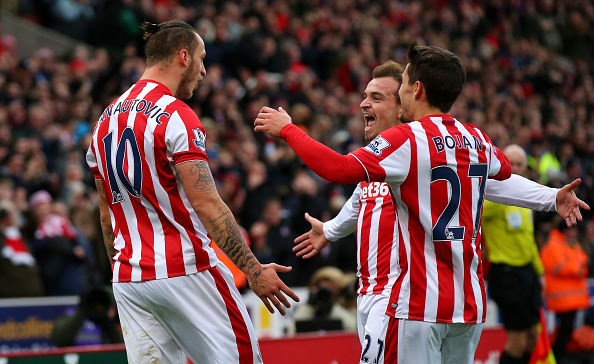 Stoke's attacking trident have sparked a new way to football for the club. (Photo by Alex Livesey/Getty Images)
