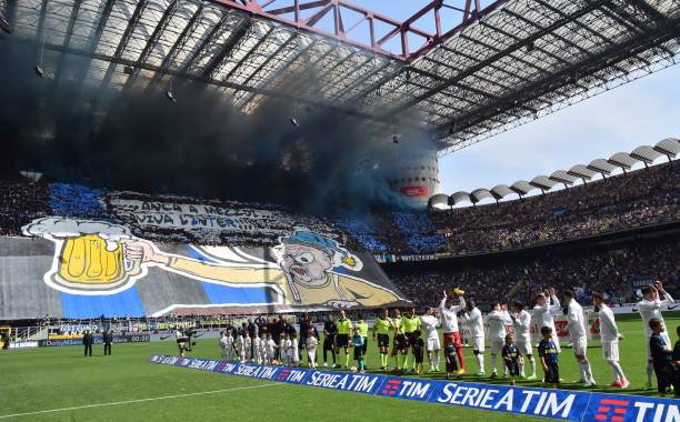 The San Siro in all its glory. (Photo by Giuseppe Cacace/AFP/Getty Images)