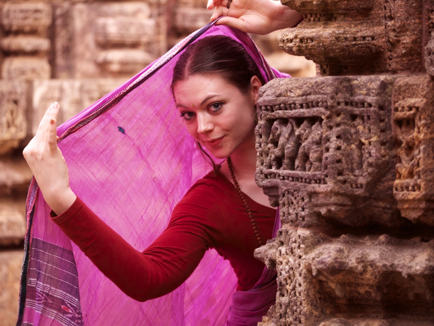 Jaydee in Konark Sun Temple, 2014