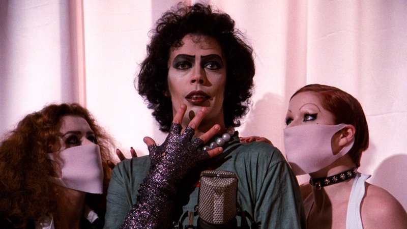Tim Curry stars as Dr Frank -N-Furte, the sweet transvestite from Transsexual Transylvania in The Rocky Horror Picture Show .
