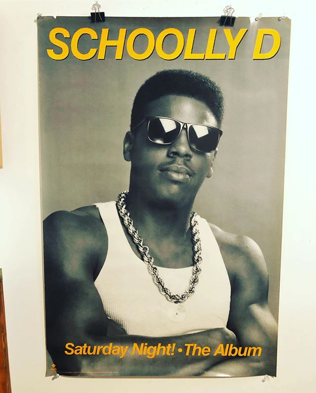 Two for Monday. Schooly D &bull; Saturday Night The Album &bull; Jive Promotional poster 1987 &bull; Measures 36x24&rdquo; in great shape. A couple corner rips and Pin holes but nothing major. Looks Fantastic. Aceyalone &bull; All Balls Don&rsquo;t B