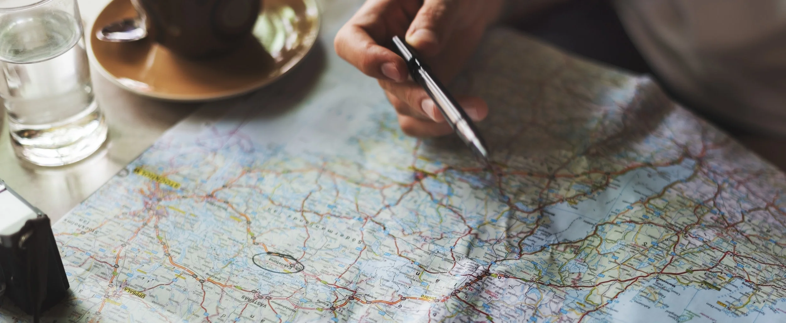 Map Location Direction Location Remote Relax Concept