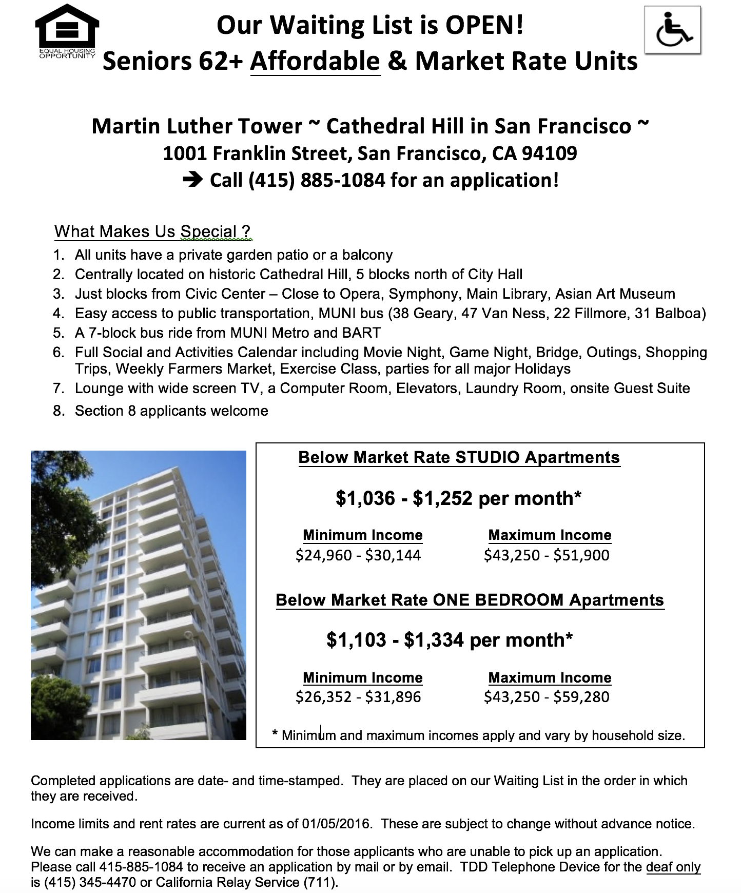 Apartments — Martin Luther Tower