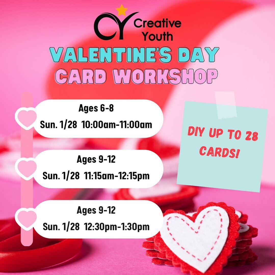 We&rsquo;re kicking off the new year with new opportunities to keep your crafty kiddos entertained and learning with our new crafting workshops! Our Valentine&rsquo;s Day Card Workshop is the perfect opportunity to get together with friends for a cra