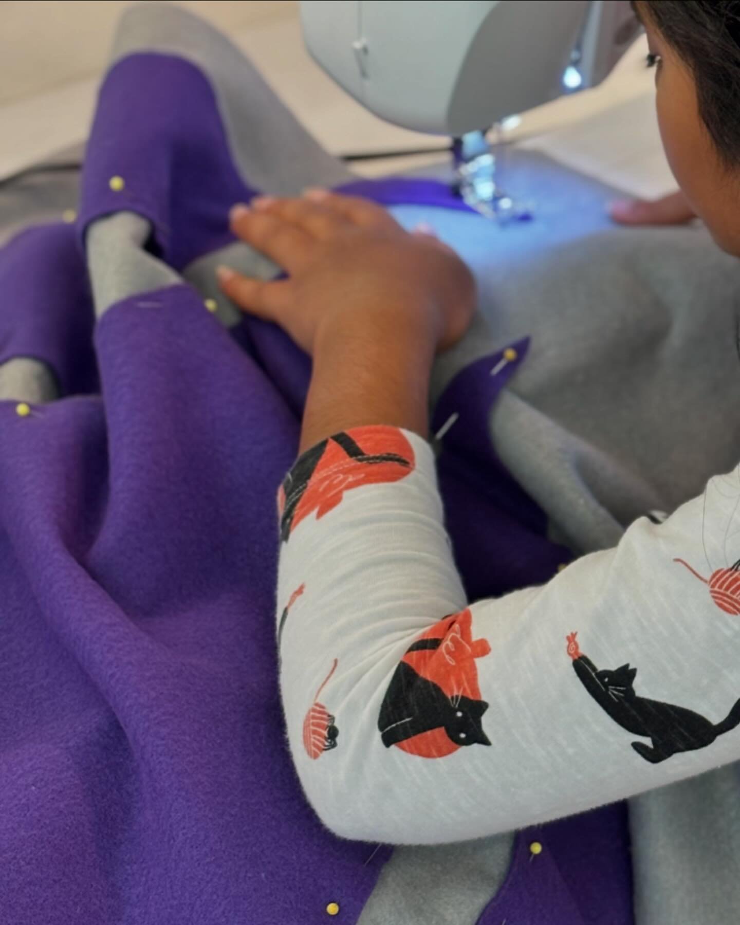 We&rsquo;re brewing up some spooktacular costumes in our creativity cauldron 🧙&zwj;♀️ 👻 🎃 #diyhalloweencostume #homemadehalloween #creativekids #sewingproject #sewingskills #bethesdamoms