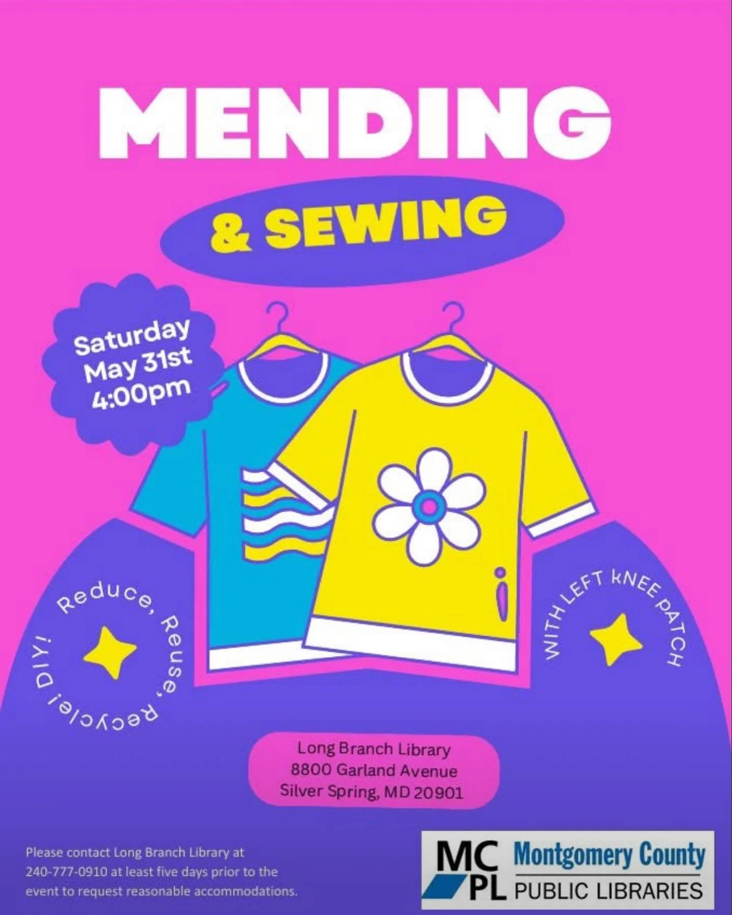 Our friends from @leftkneepatch will be hosting an awesome workshop tomorrow afternoon at @discoverlongbranch library! We&rsquo;re so excited to attend and empower the next generation through sewing! Read books about pollution and how textile waste a