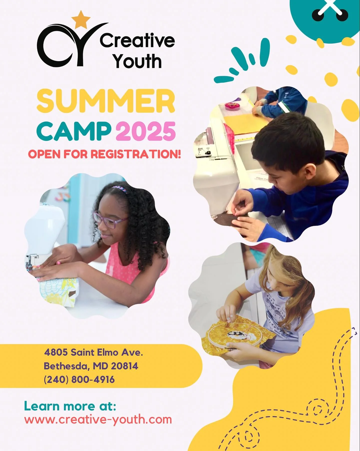 We know it&rsquo;s cold out but we&rsquo;re already wishing for summer! Our camp registration is now open! We can&rsquo;t wait to sew, craft, and design with your kiddos! ☀️ 🏖️ 🧵 🪡 #sewingcamp #mocomd #bethesdamd #potomacmd #silverspringmd #mocomo