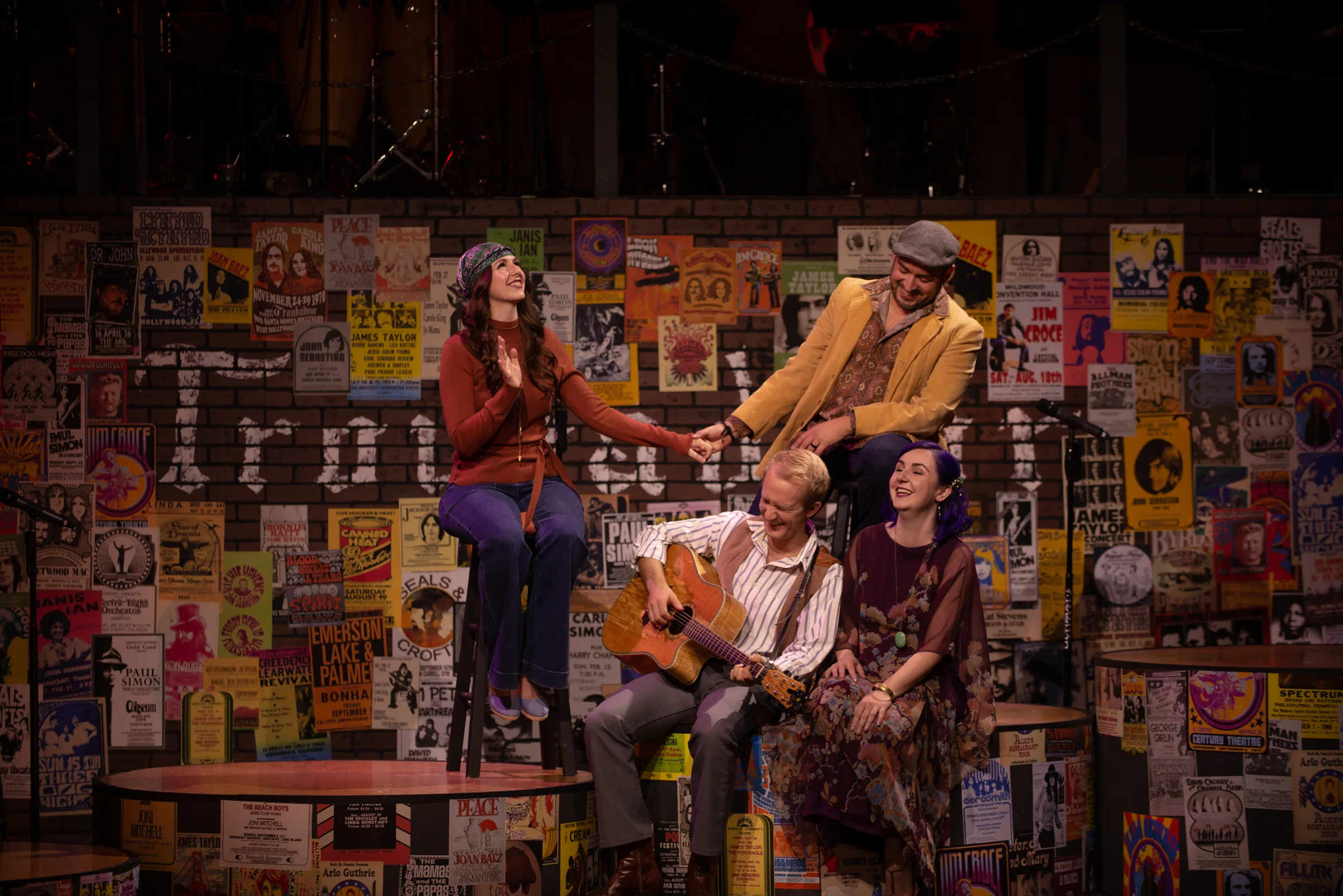Anne Terze Schwarz, Joe Callahan, Jacob Villareal, and Emily Erkman in Take to the Highway