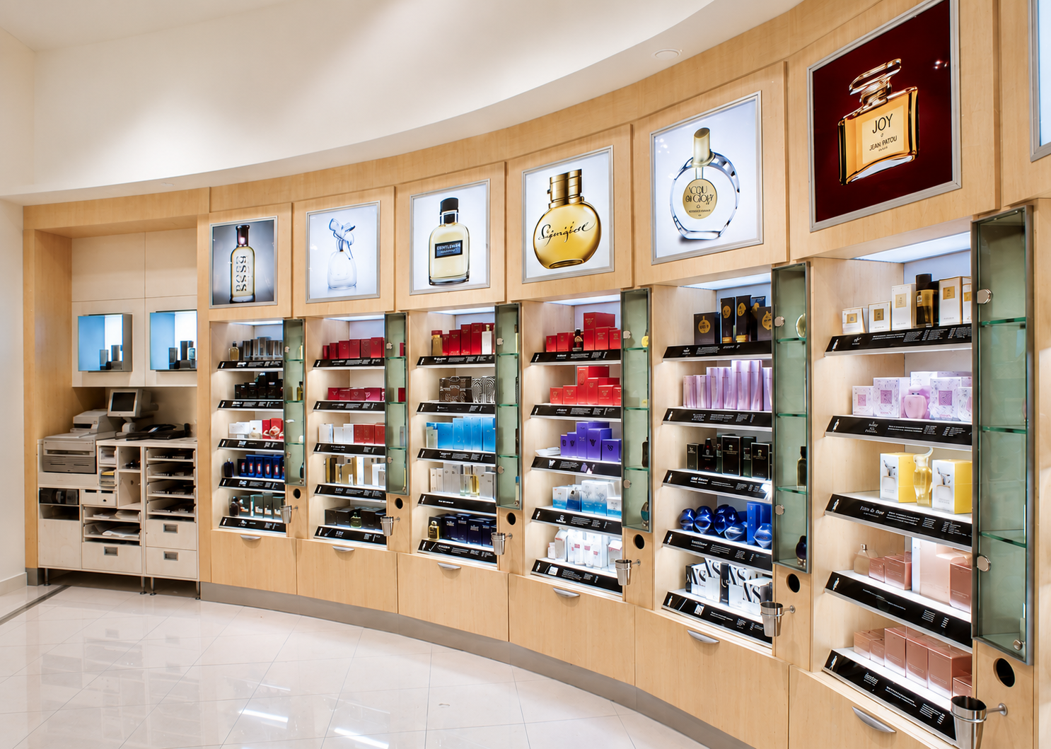 David Jones Purfume wall.png