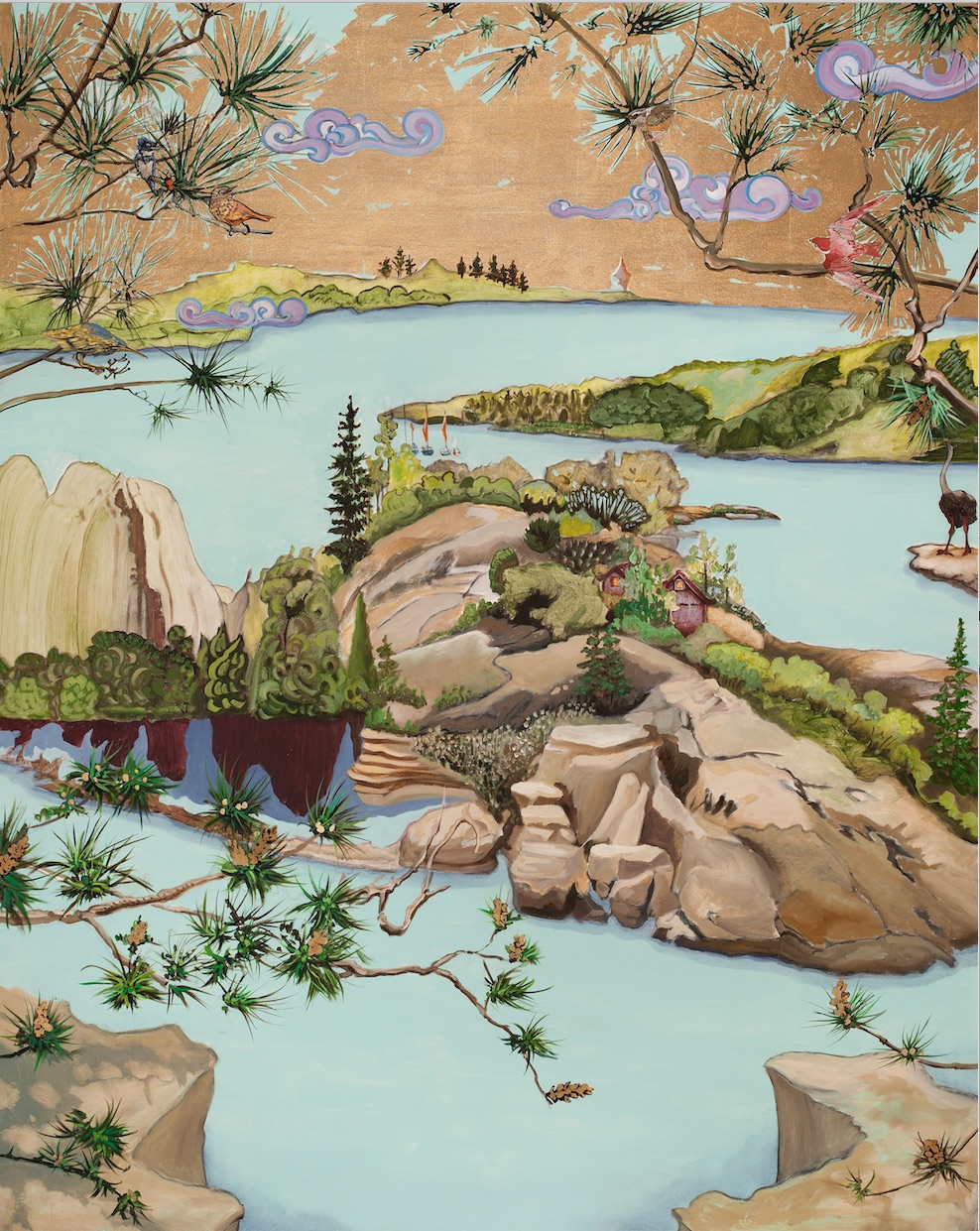 Big Rock Harbour by Paige Holland  60" x 48"