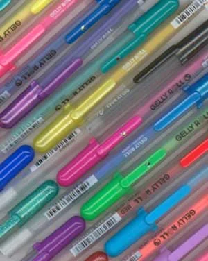 When you'd come home from school with gel pen designs on your arms, back and shoes and thought it was cool.