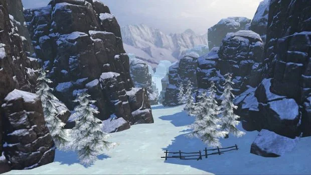 The concept of Fancy Skiing is based on real skiing where players use the controllers as ski poles to gain speed and lean left or right to control the direction