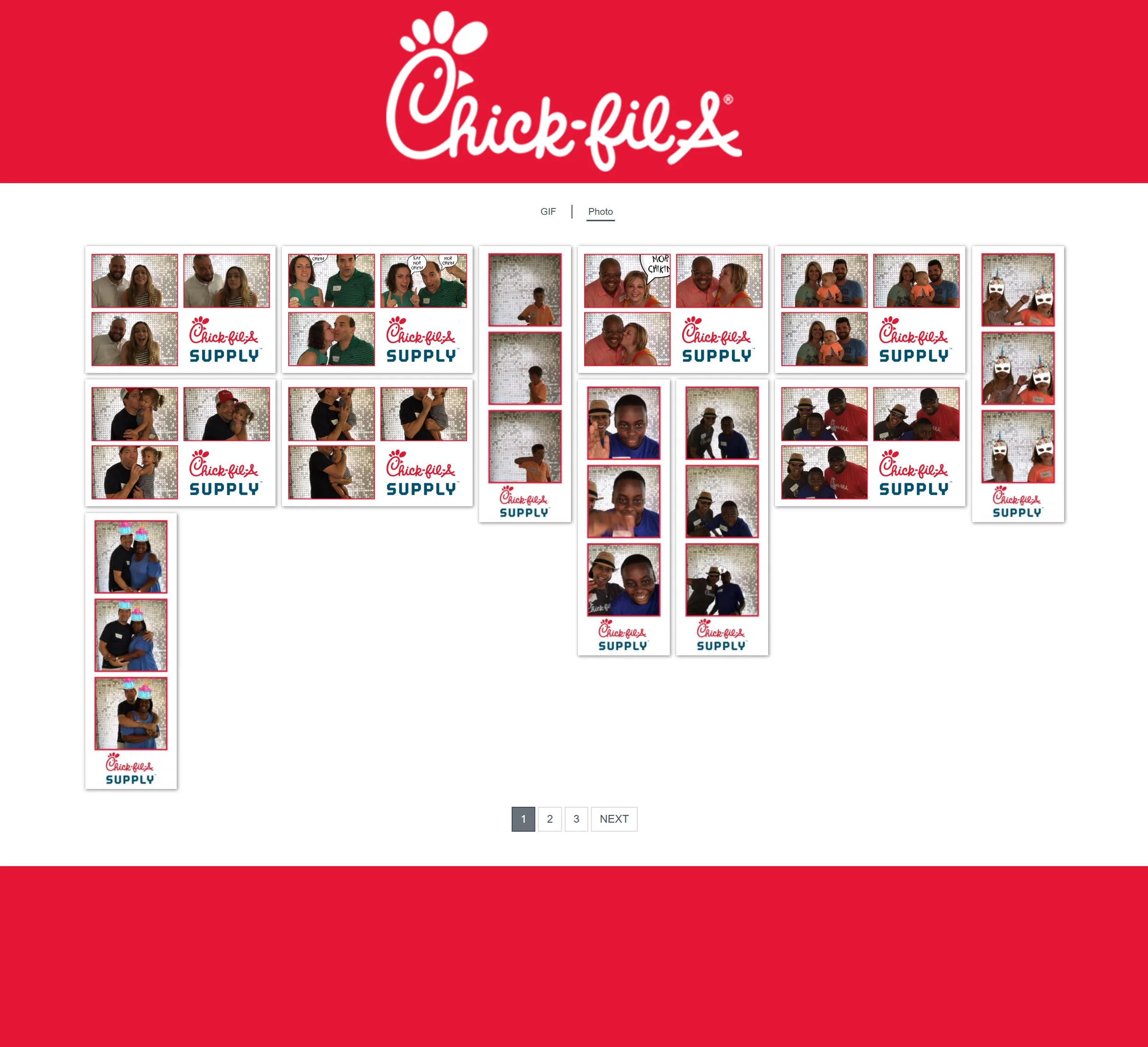 Our branded microsite is where all of your guests’ content will be posted