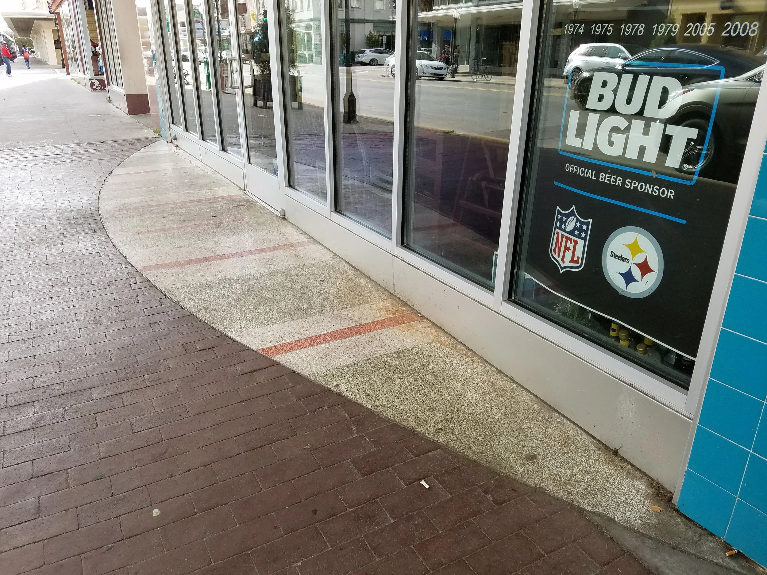 Terrazzo sidewalk, 125 E. Broughton St