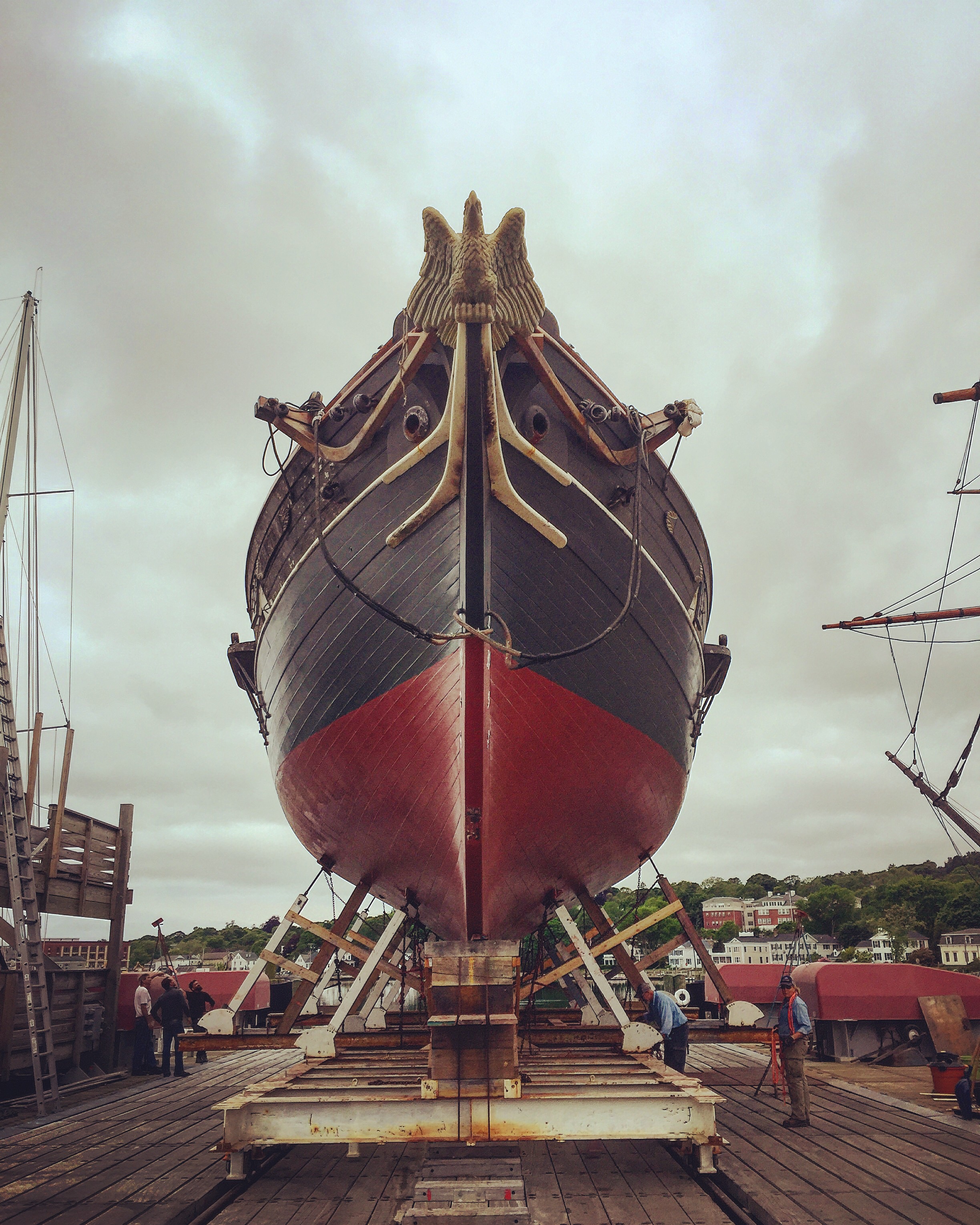 Example of a "carvel" planked boat. The schooner Amistad.
