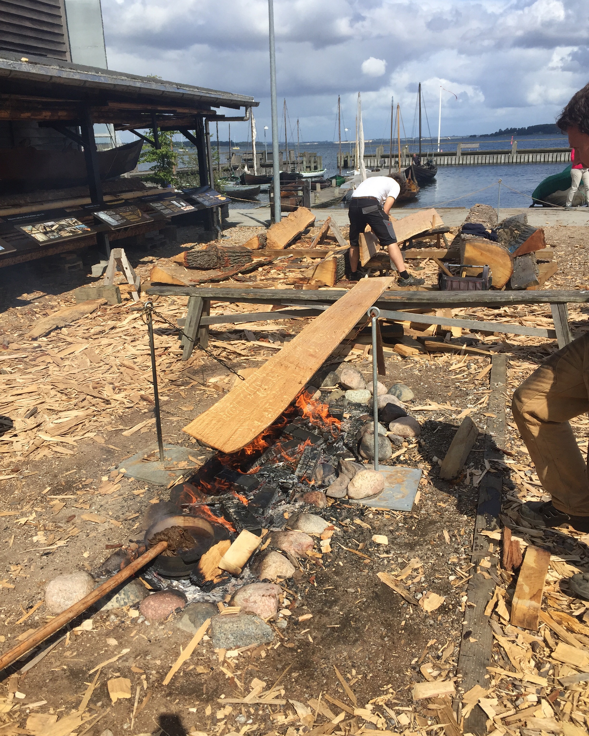 The plank on a nice hot fire