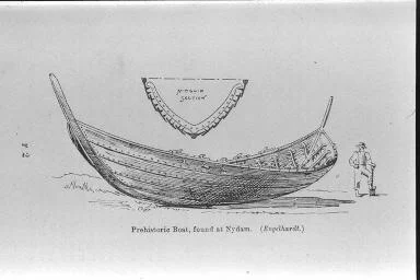 Drawing of the Nydam Boat .
