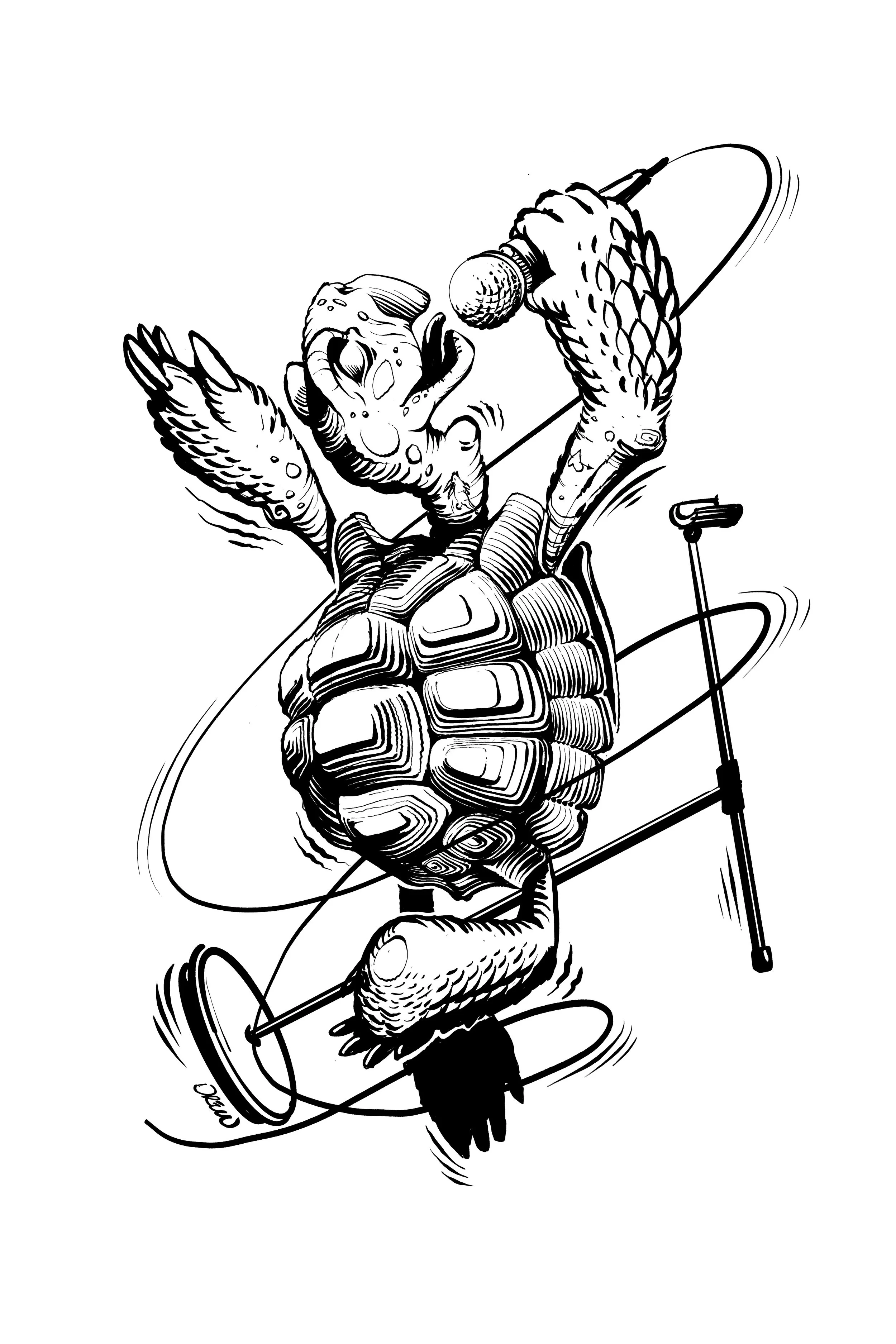 Tipsy Turtle_Character Illustration_pen and ink.jpg