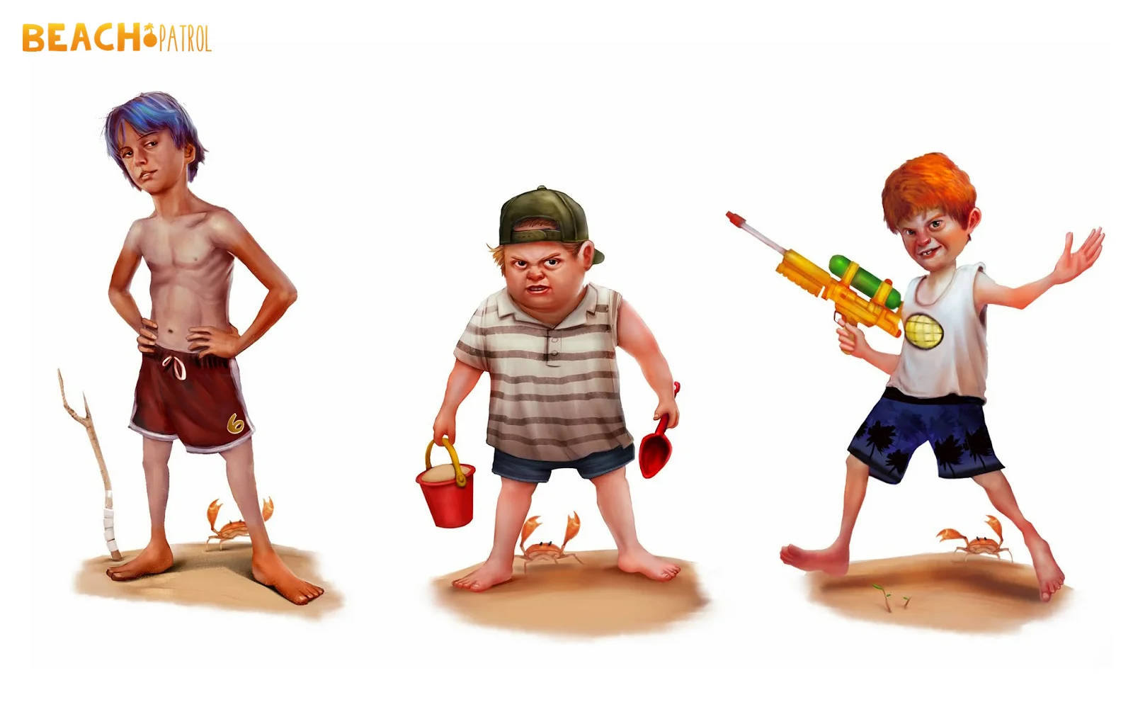 Beach Patrol - Character Concepts