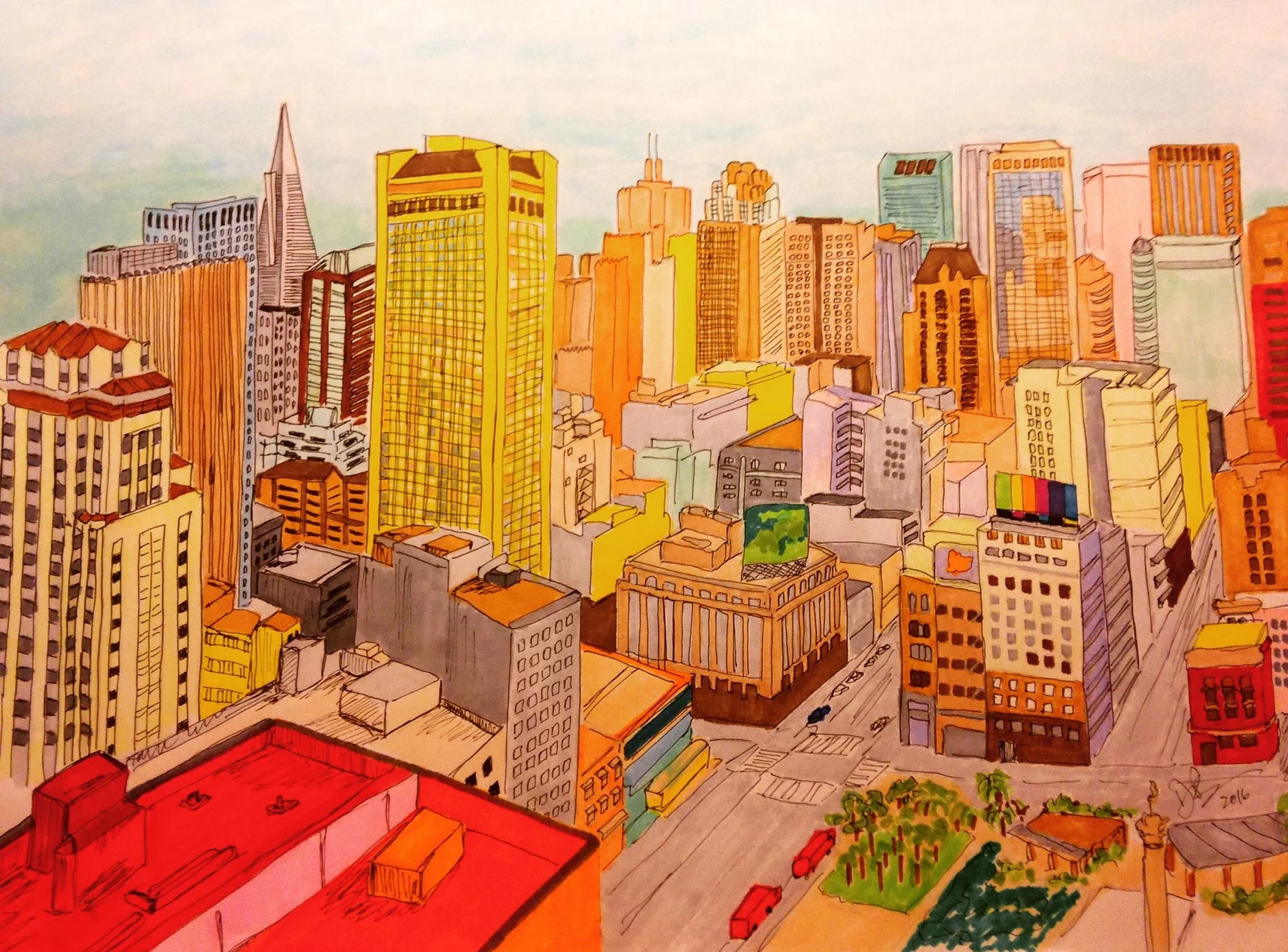 SF Downtown Skyline