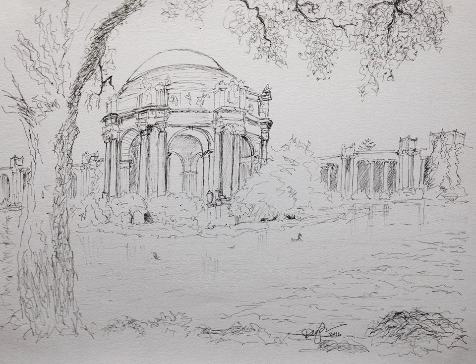 Vista from Tree - Palace of Fine Arts