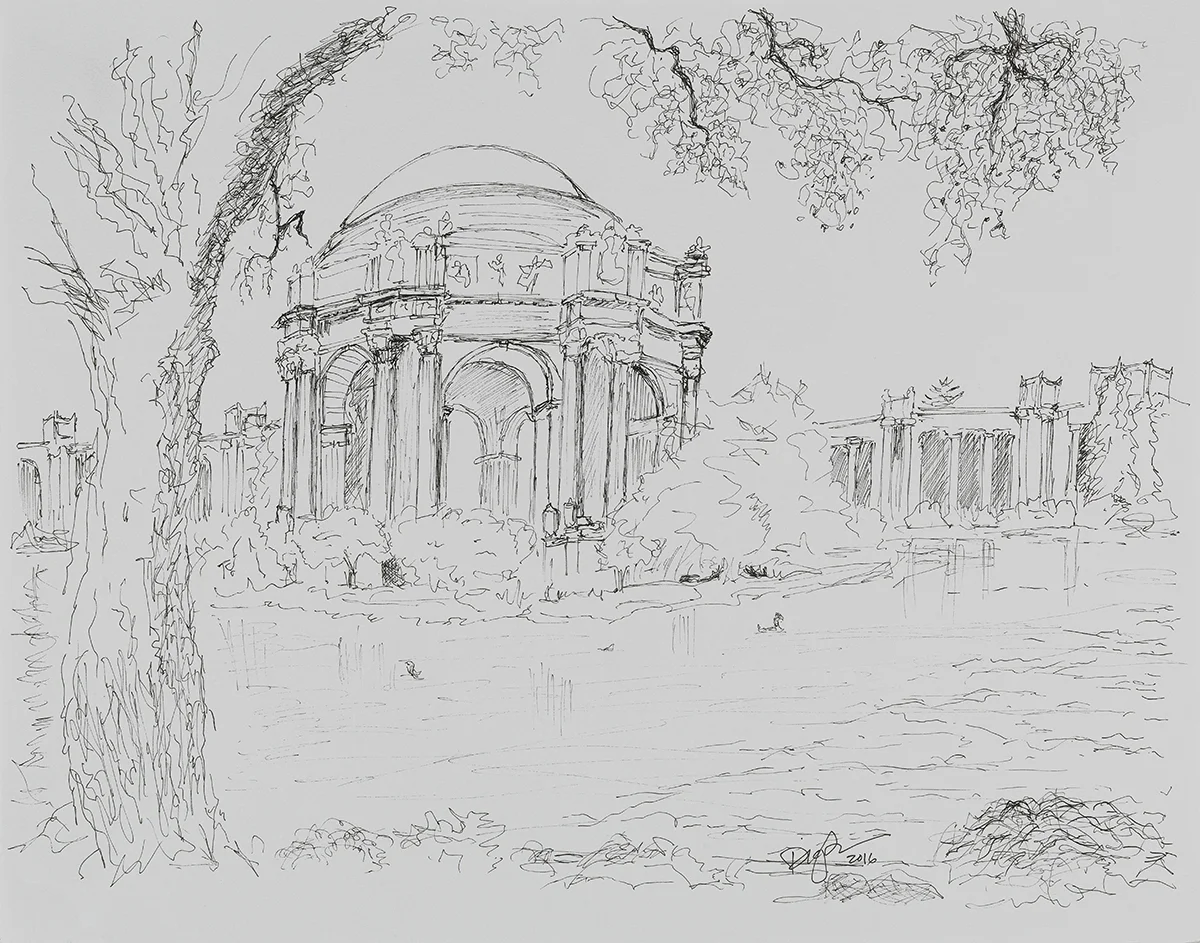 Vista from Tree - Palace of Fine Arts