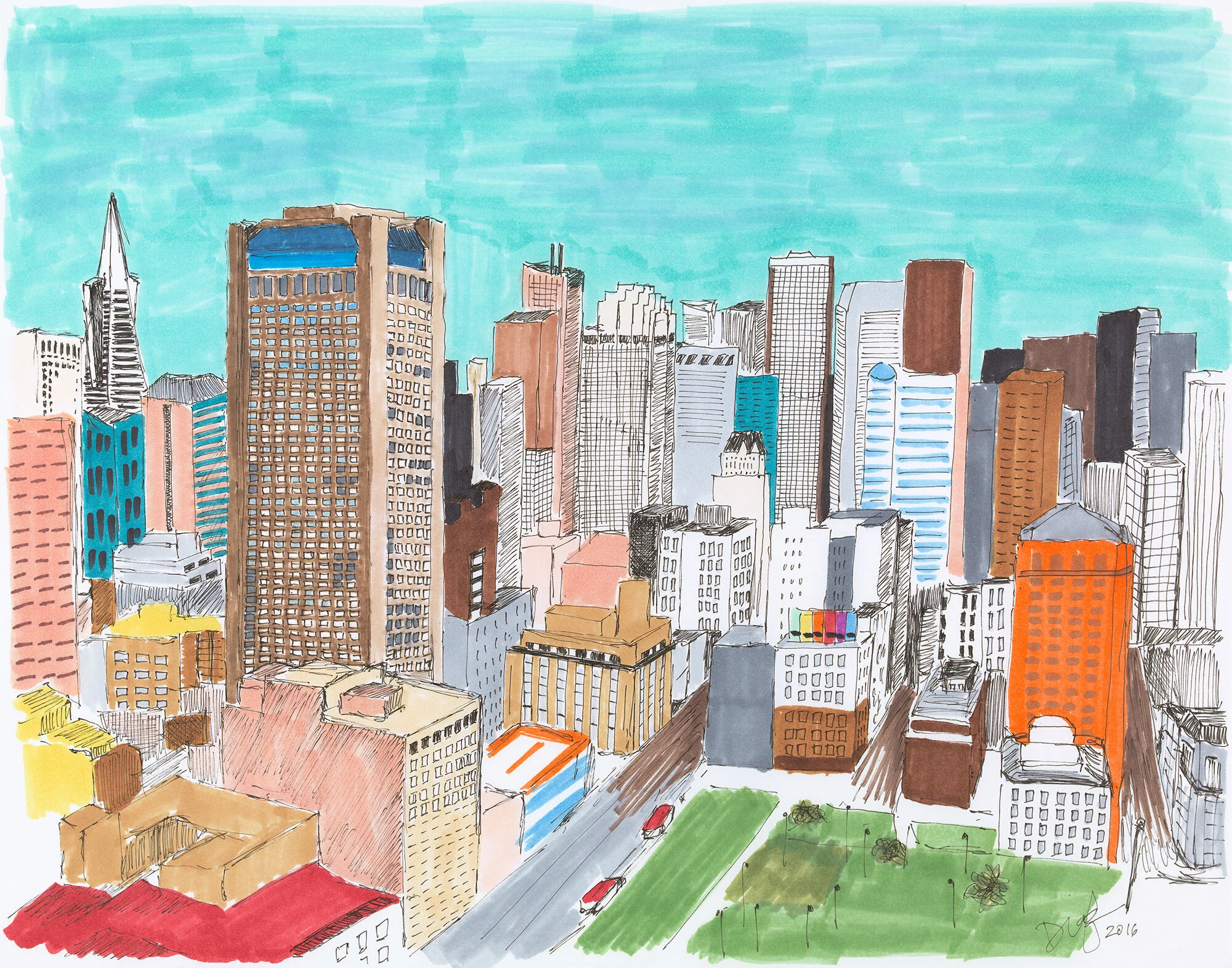 SF Downtown Skyline