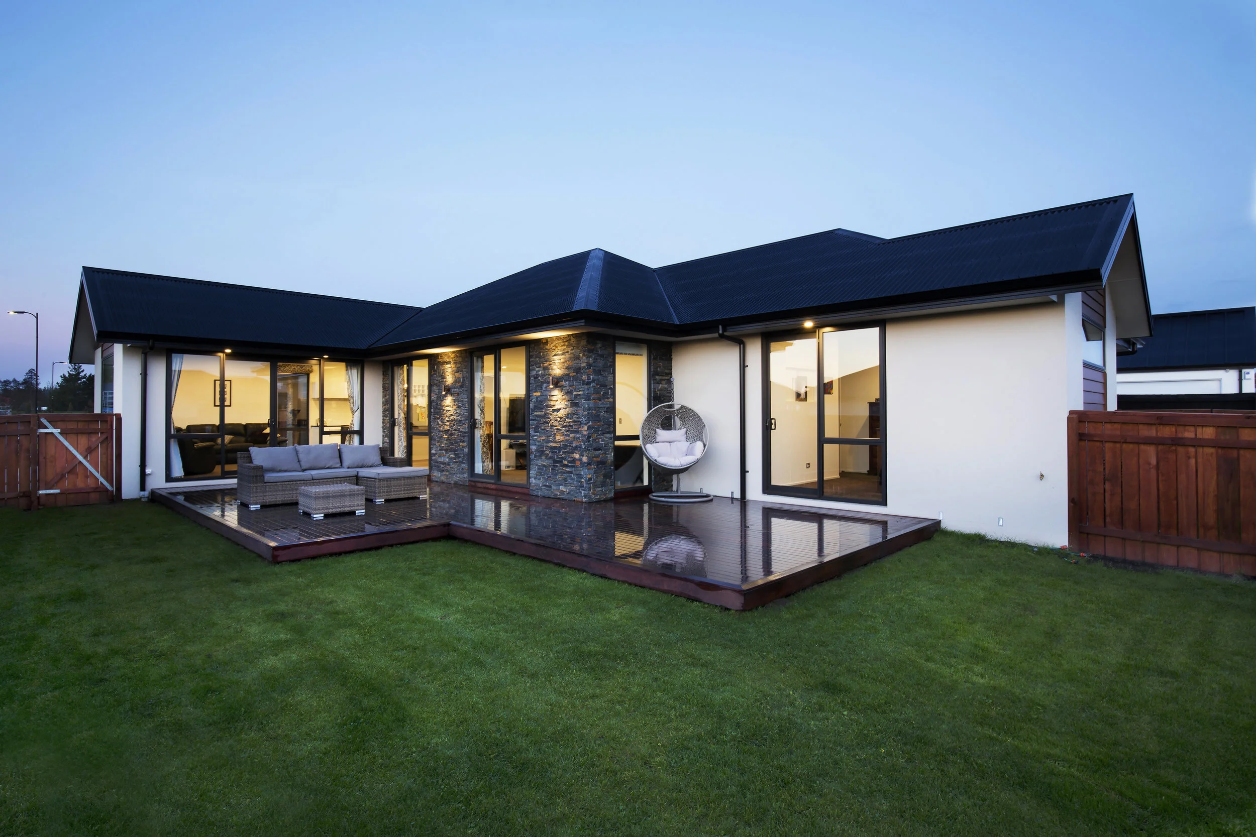 Twilight Light Painted Image