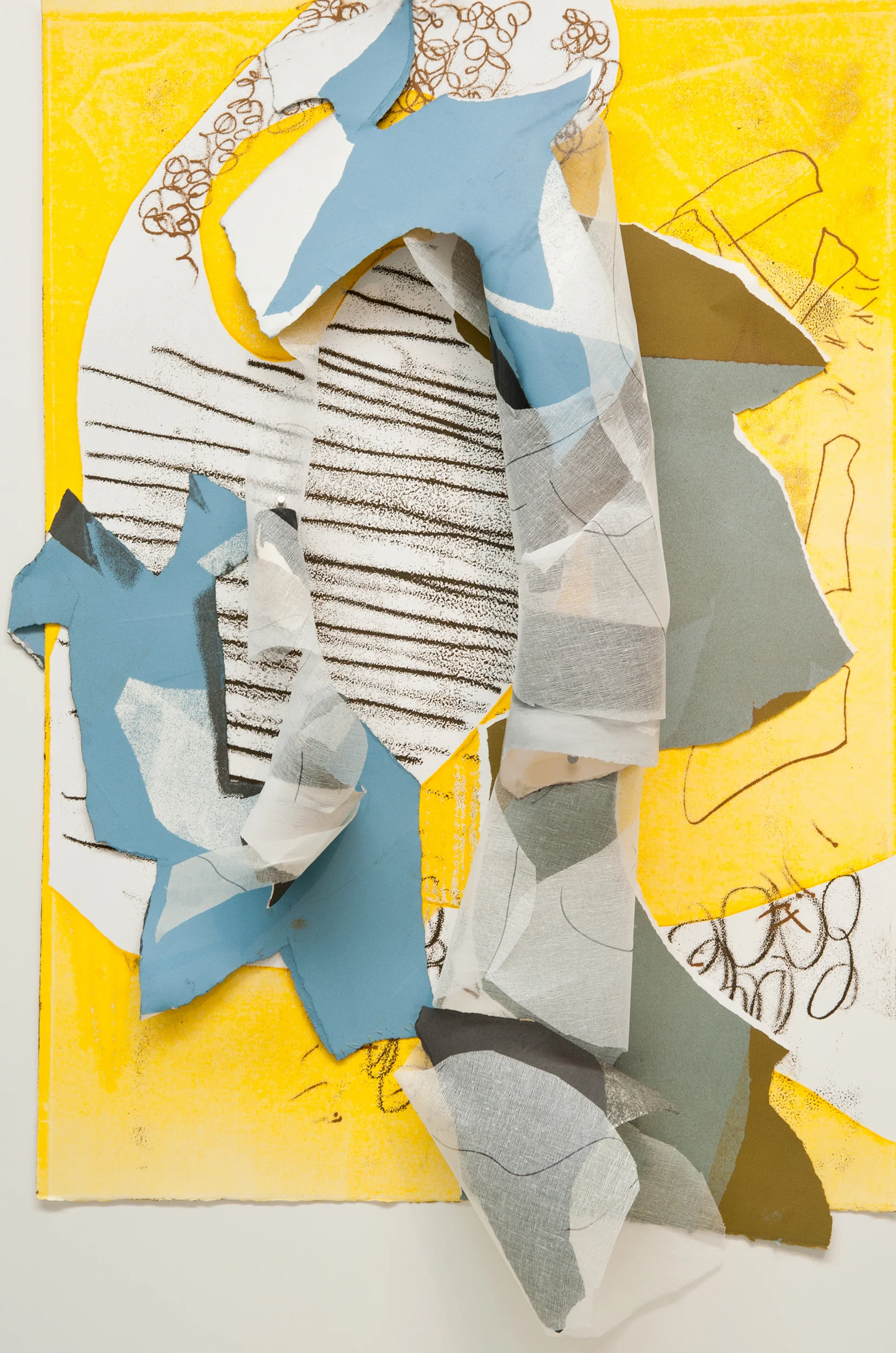 Kay Harvey "Untitled" 2016. Construction Prints. 44 x 30"