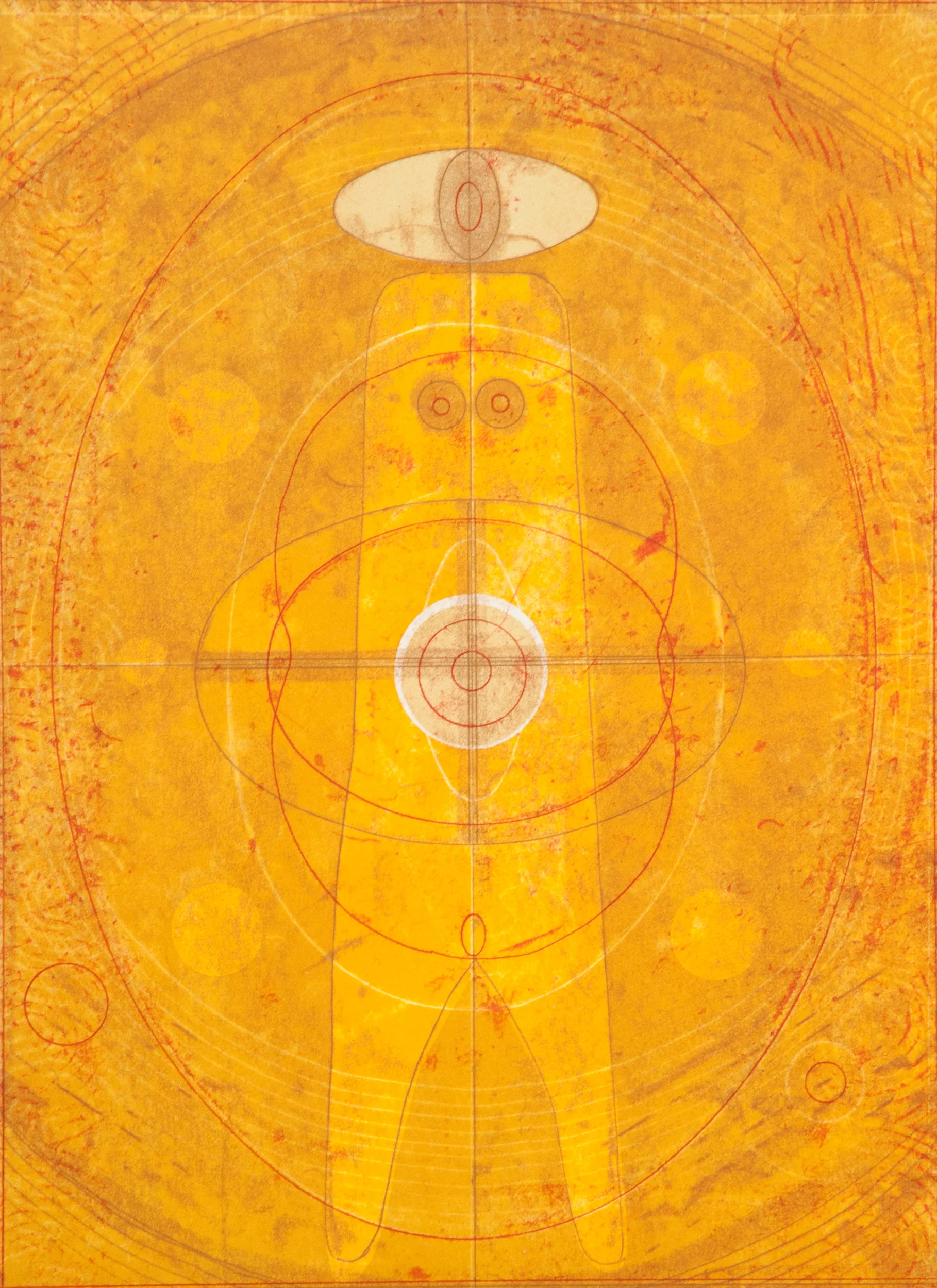 Elizabeth Newman "Untitled" 2015. Monotype. 22 x 30"