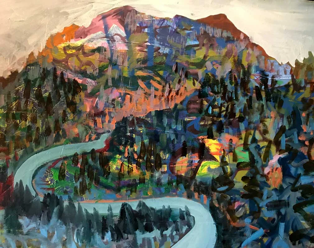 South Fork of the Snake / 2017 / 20”h x 28”w / acrylic & oil paint on canvas
