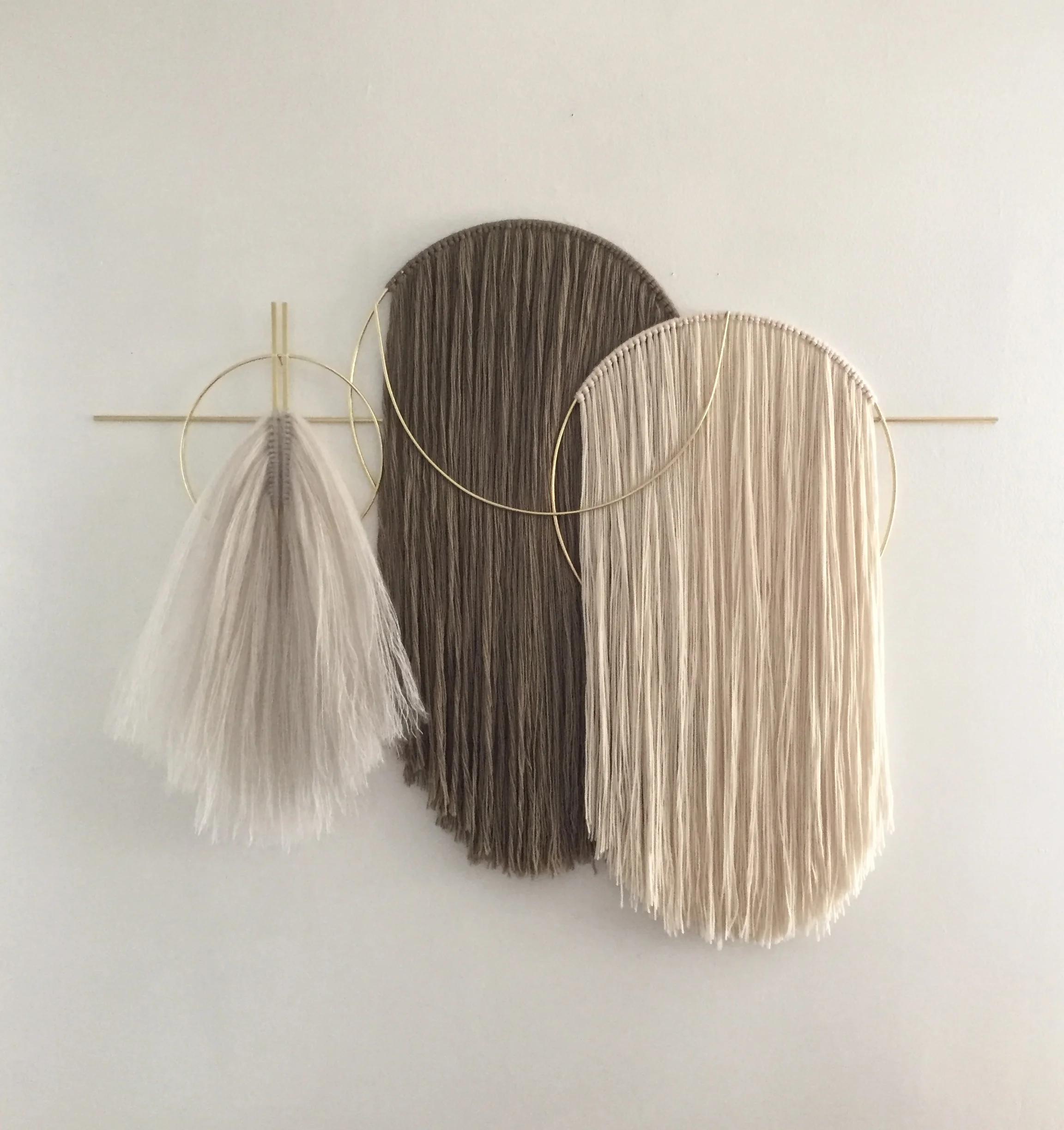 Attalie Dexter Home - Waveforms Oversized Wall Hanging Over Bed Art
