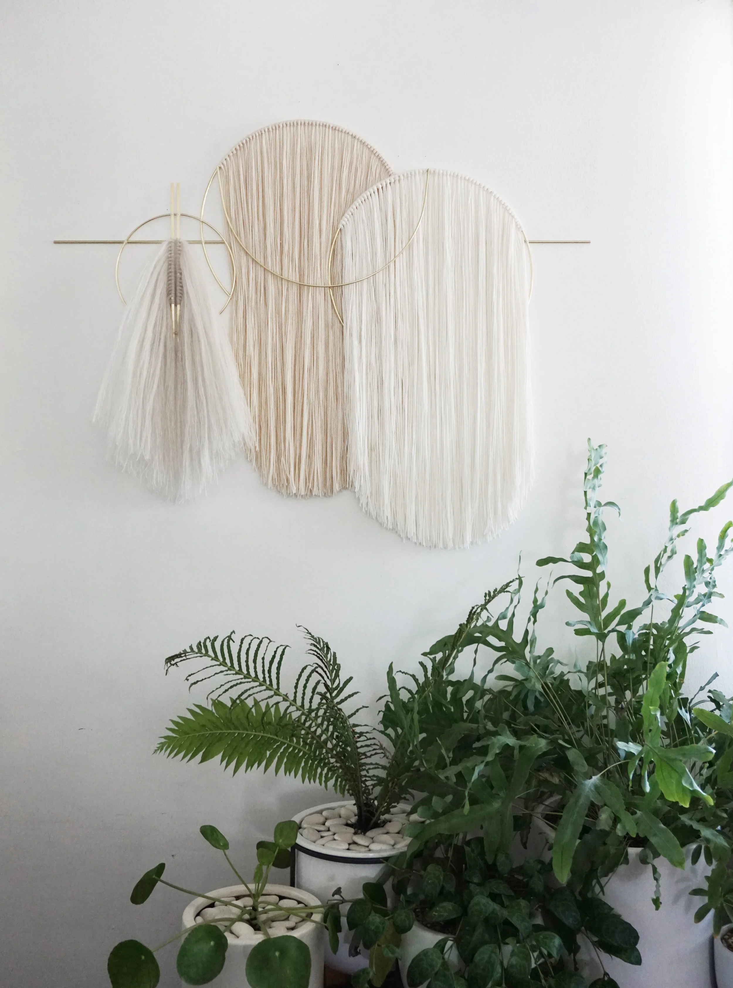 Attalie Dexter Home - Waveforms Oversized Wall Hanging Over Bed Art