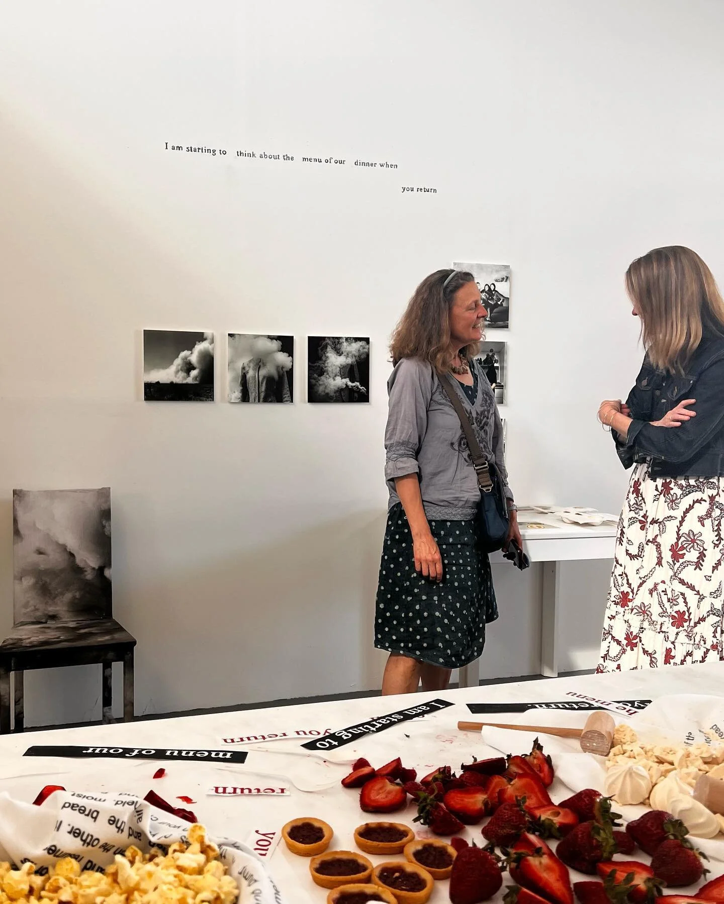 We had an amazing couple of days at @artistsofcasp studios last week with many friends and supporters who were there for us! 🙏

My studio displays were all about #motherhood with a celebratory tablescape, video works, text, textiles and printed work