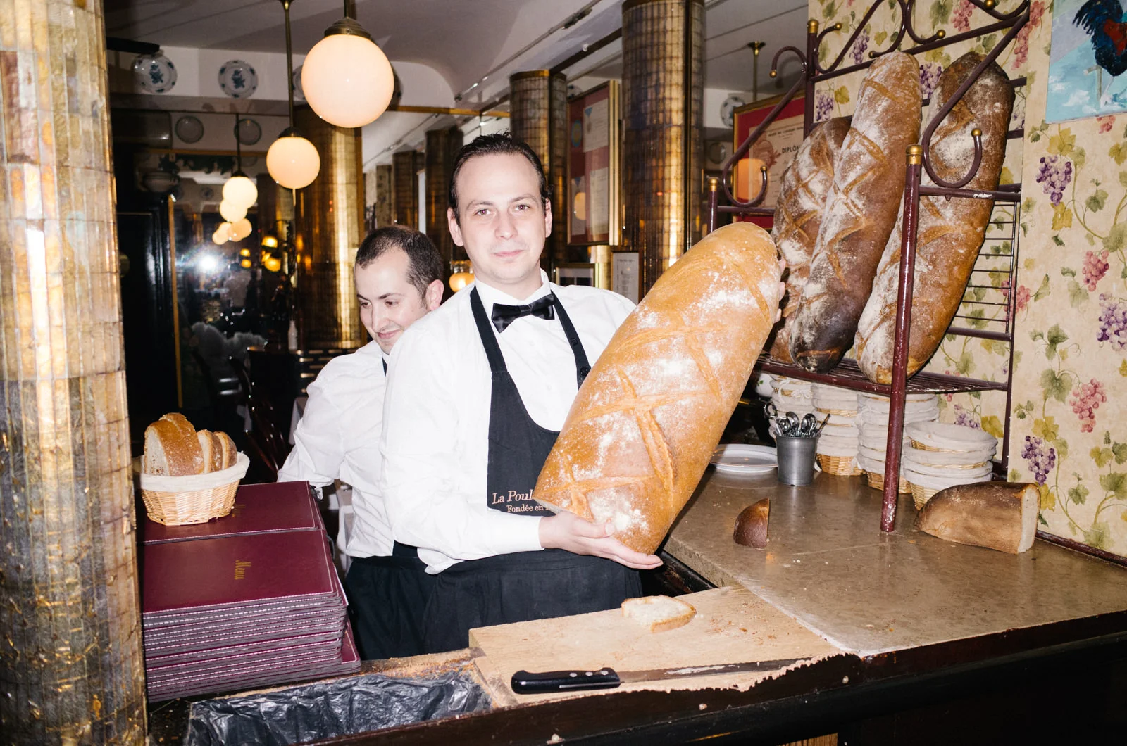 Bread with dinner at La Poule Au Pot