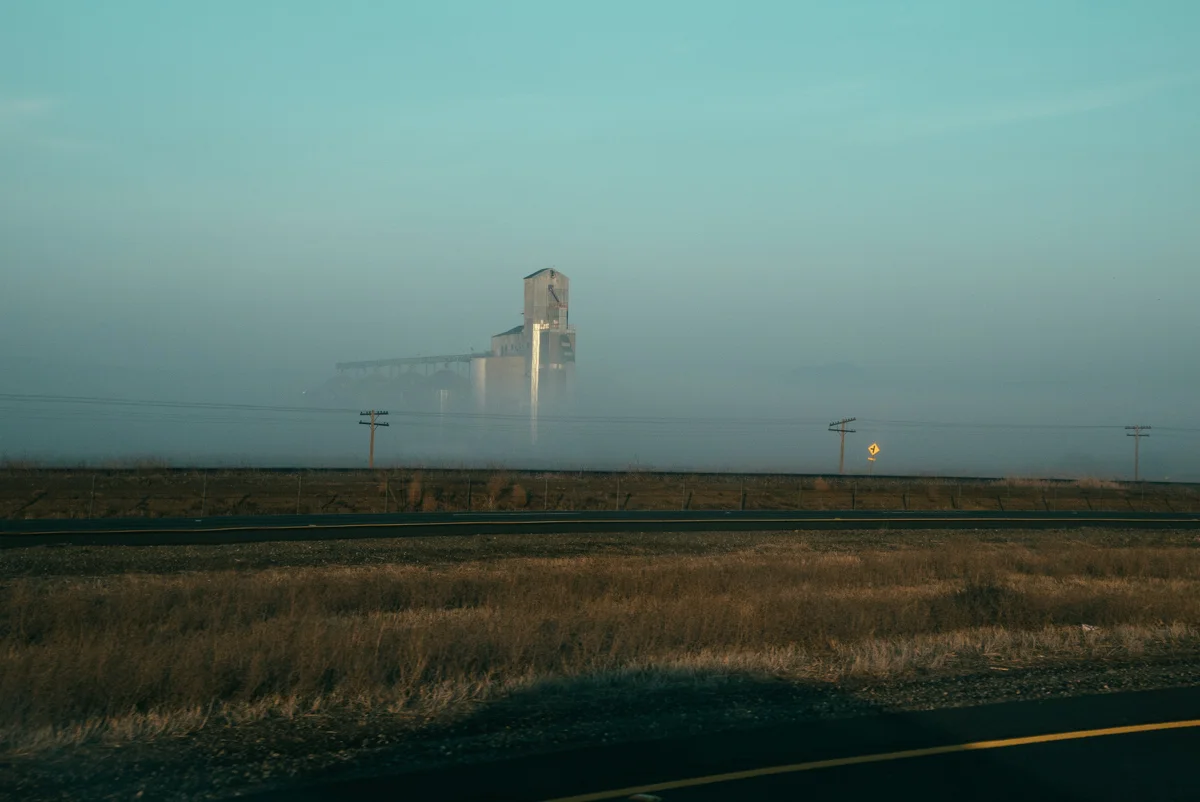 Foggy early morning leaving Sacramento