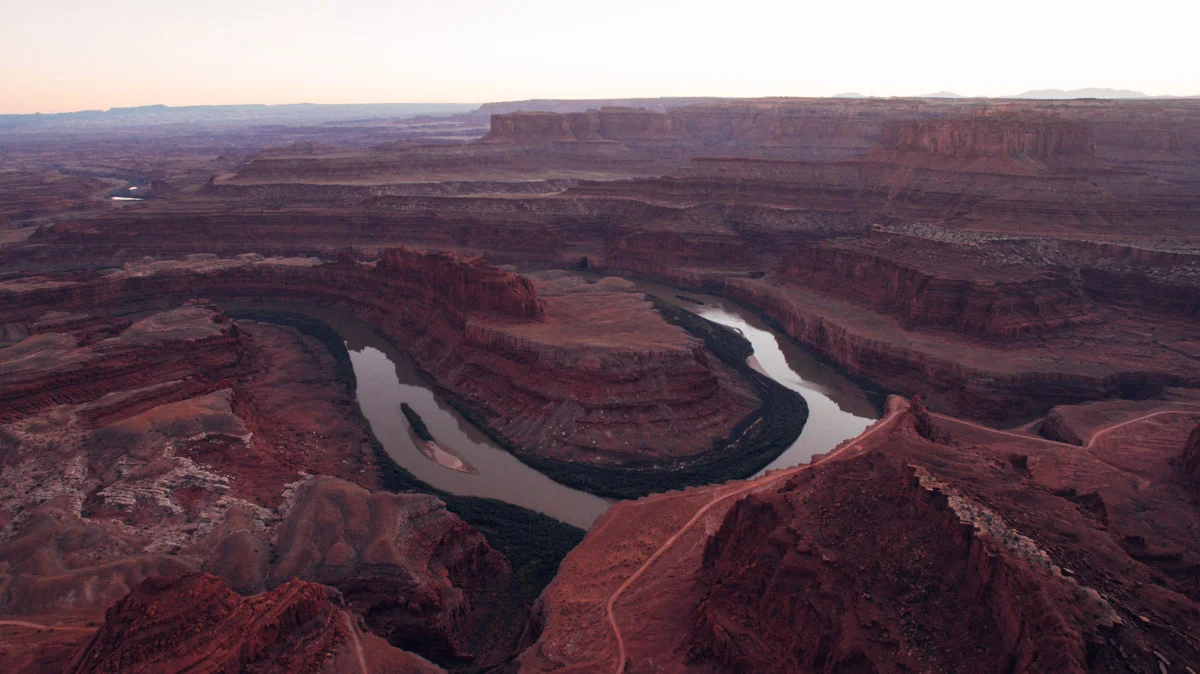Because flying a drone and walking your dog isn’t allowed in the National Park, we went to Dead Horse Point State Park to drone the sunset. I got the shot before being told I couldn’t drone there either.