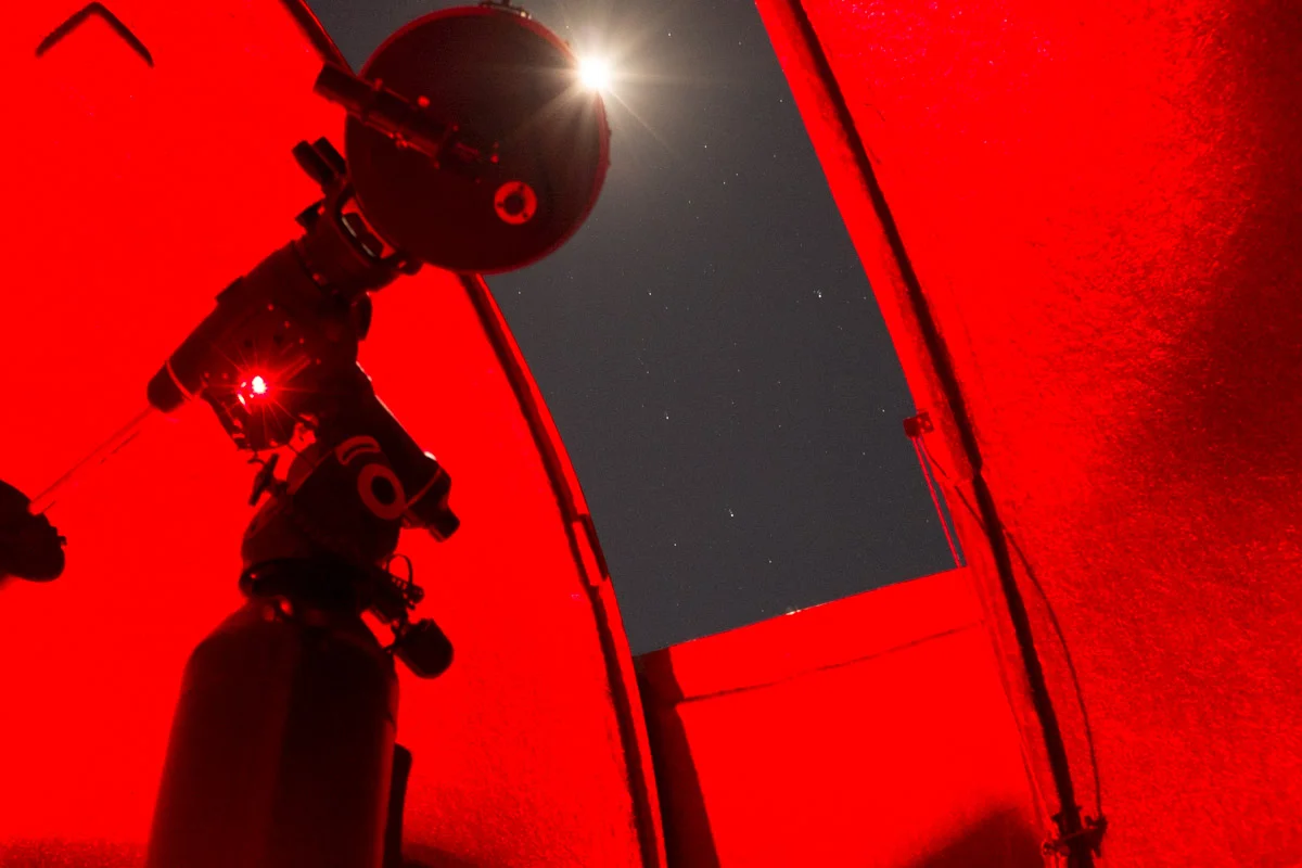 Crazy looking long exposure shot inside of the observatory where we got a tour of the galaxy through a high powered telescope.
